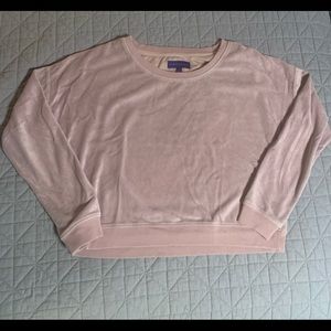 Aeropostale pink velvet top